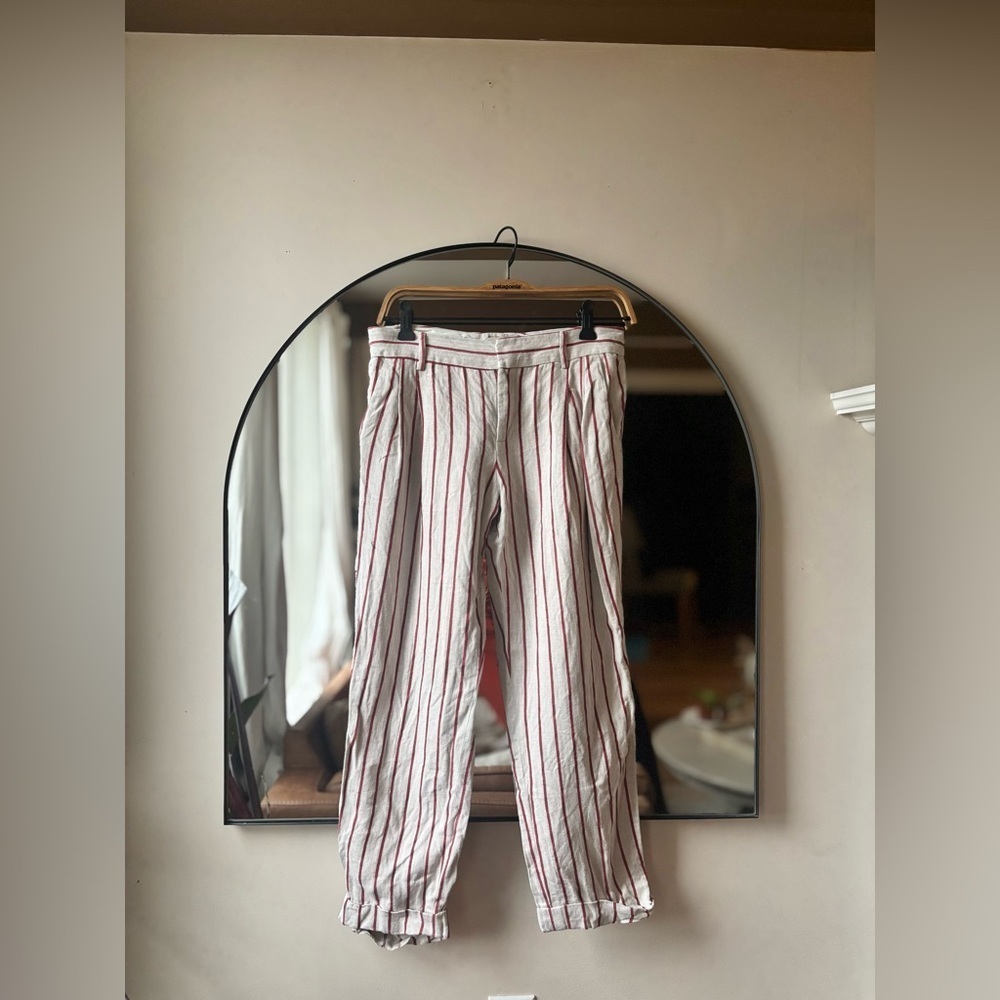 ETRO | linen striped pants | size 42 - Picture 2 of 6